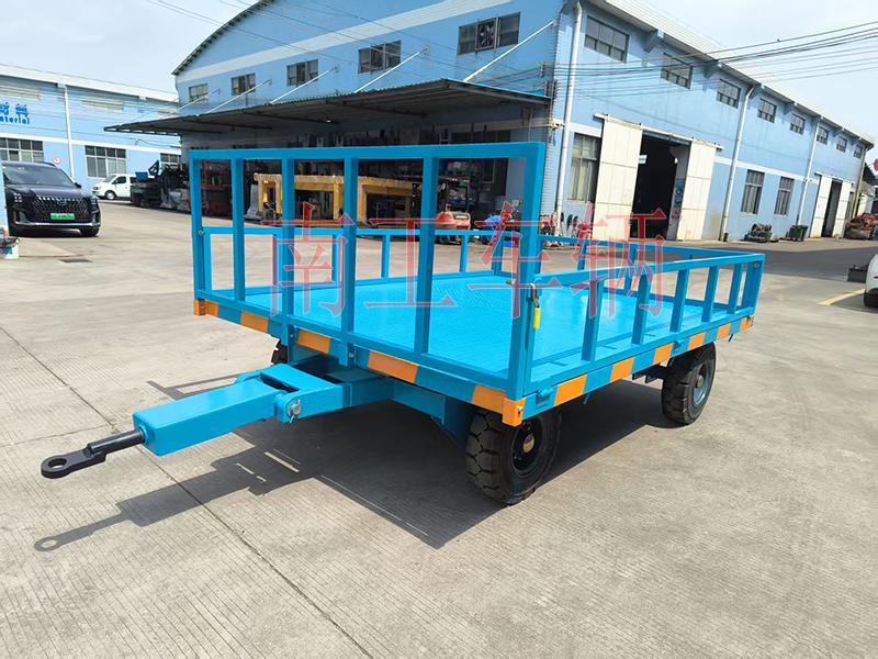 5吨下翻式护栏开云(中国) 牵引全挂工具拖车