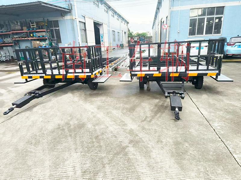 5吨带不锈钢配件牵引开云(中国) 护栏型全挂车